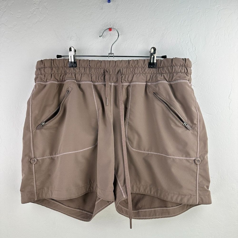 Zella Activewear Shorts Womens XL Gray‎ Running Workout Athleisure Roll Cuffs